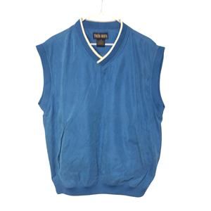 Tres Bien Men's Weather-Resistant Pullover Golf Vest Size M Blue